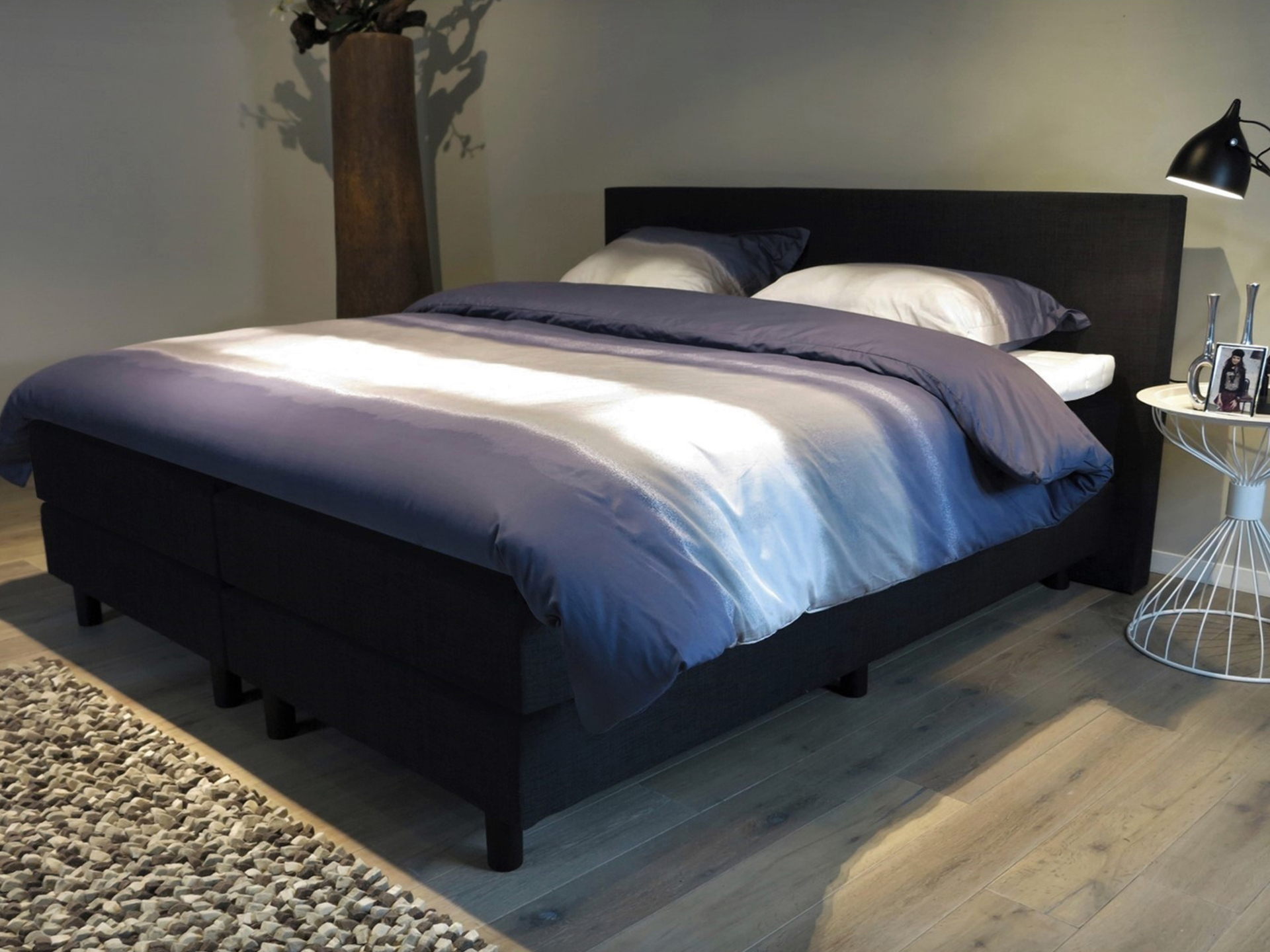 Boxspringcombinatie, M-Ray, Valencia Deluxe, Zwart